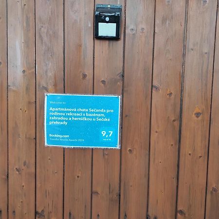 Apartmanova Chata Secanda S Bazenem, U Secske Prehrady Exterior photo